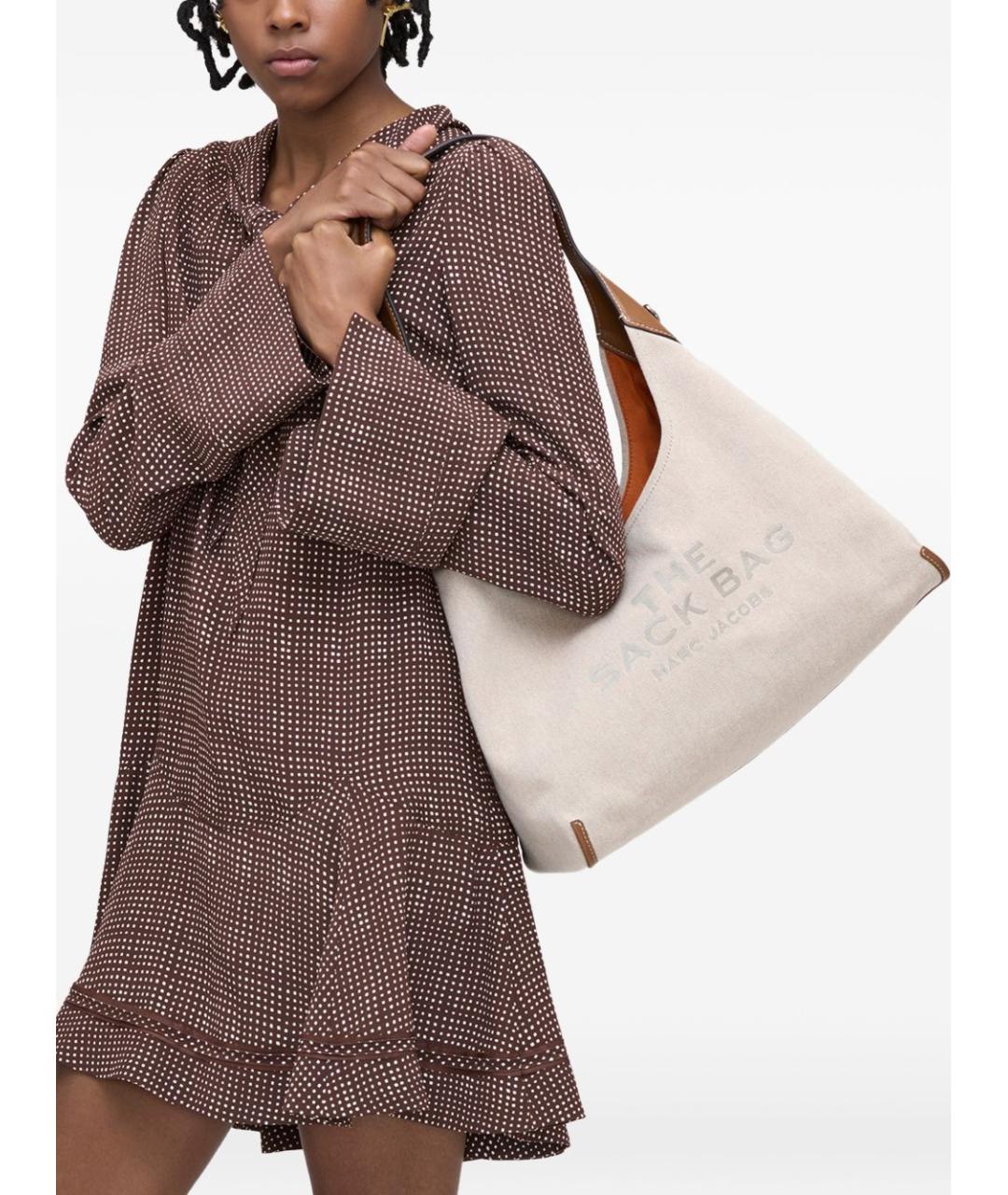 MARC JACOBS Бежевая тканевая сумка через плечо, фото 6