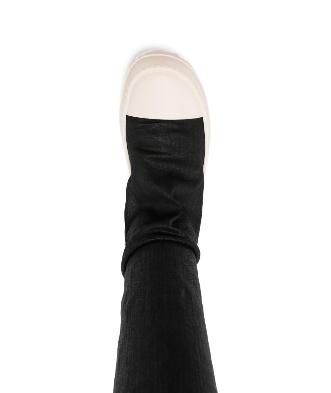 RICK OWENS DRKSHDW Черные текстильные сапоги, фото 2