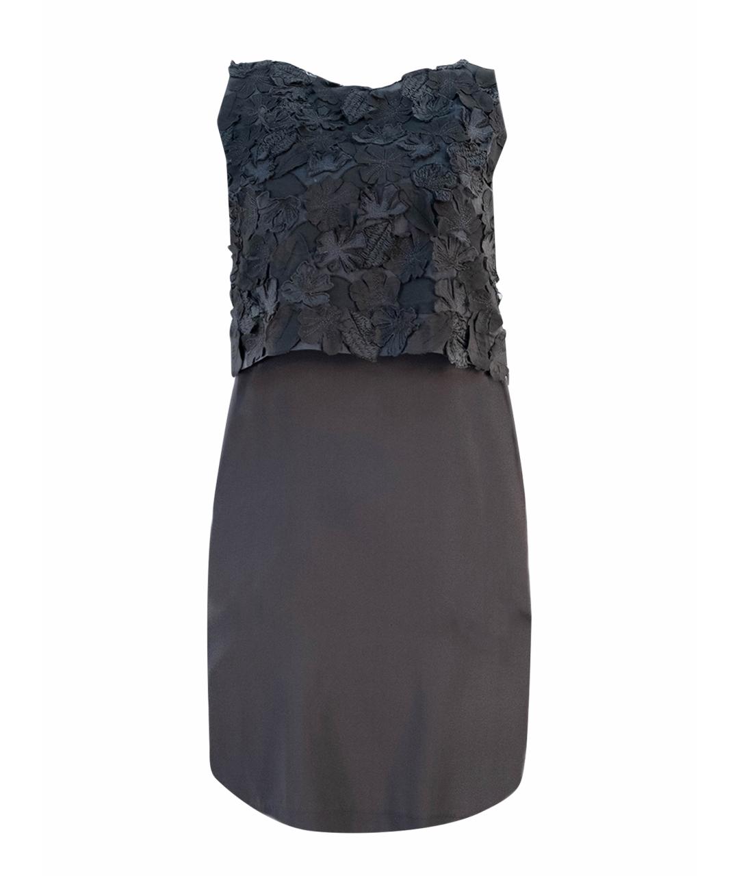 BRUNELLO CUCINELLI Коричневое шелковое повседневное платье, фото 1