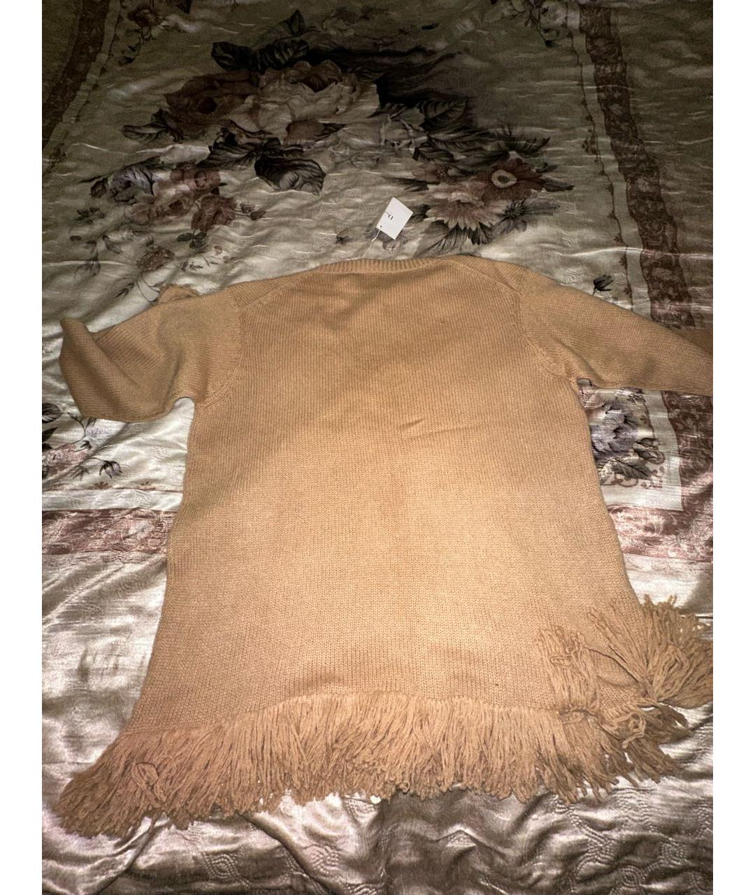 CHRISTIAN DIOR Коричневый кашемировый джемпер / свитер, фото 2