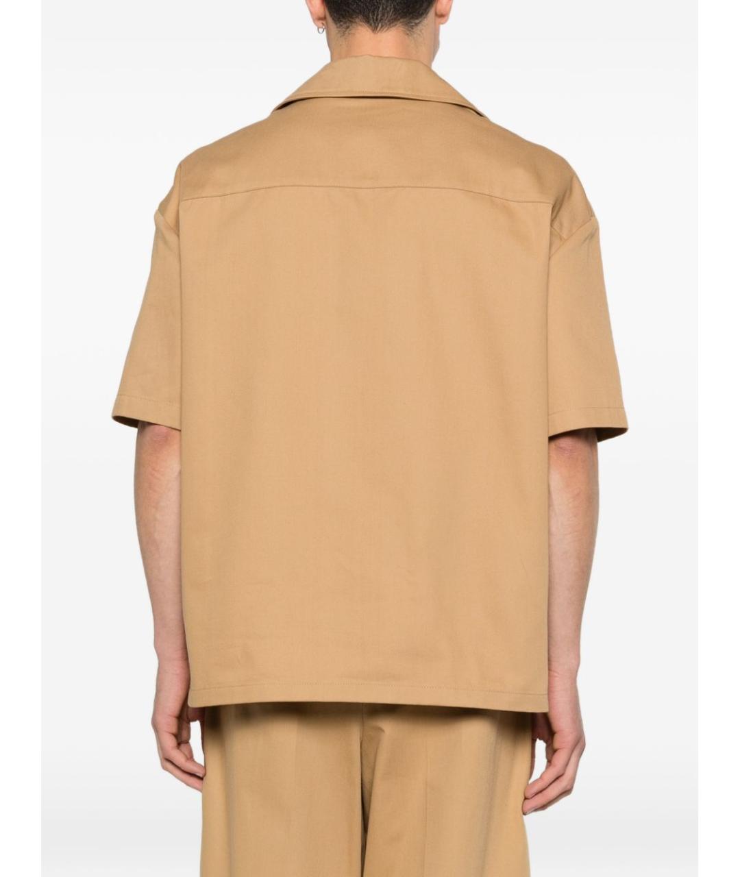 LOEWE Бежевая хлопковая кэжуал рубашка, фото 5