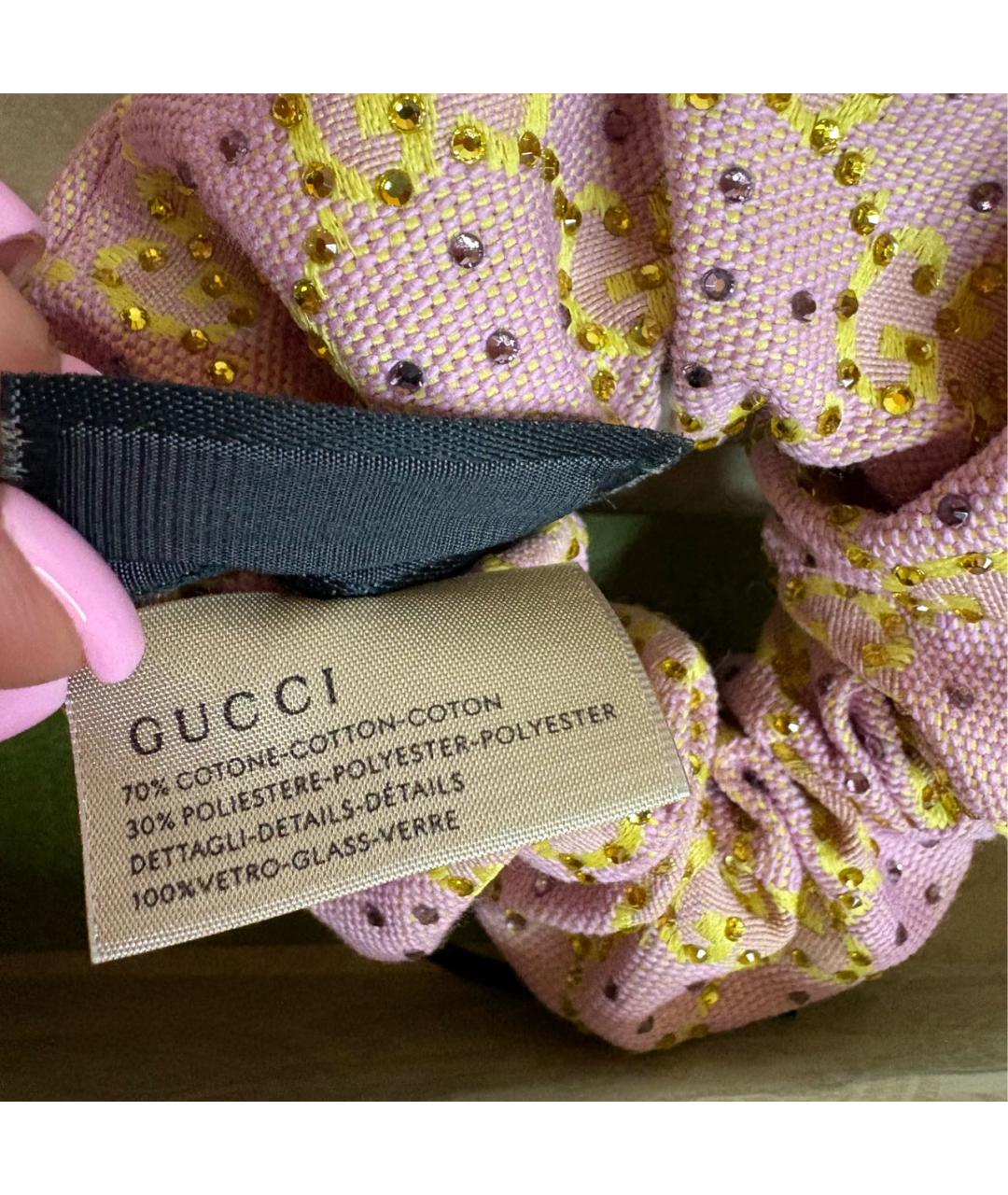 GUCCI Розовая резинка, фото 4
