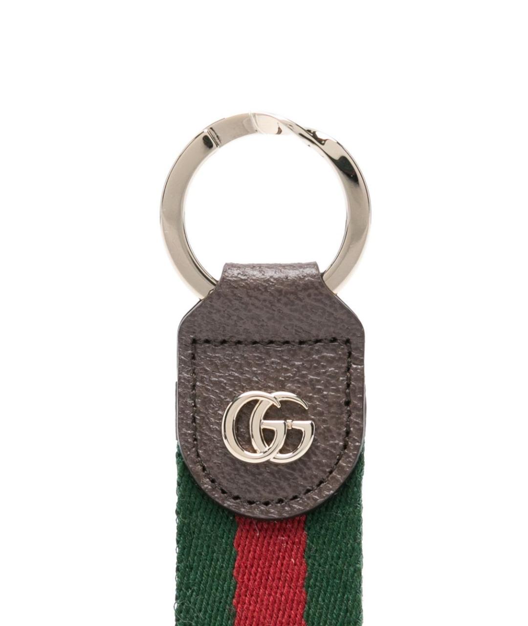 GUCCI Коричневый брелок, фото 2