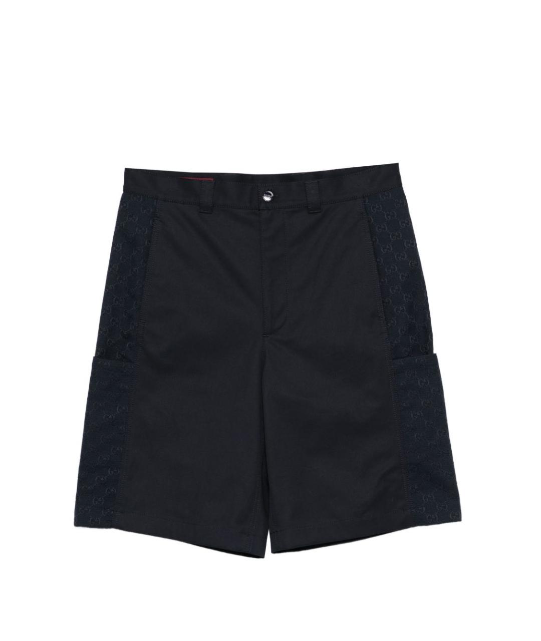 GUCCI Синие хлопковые шорты, фото 1