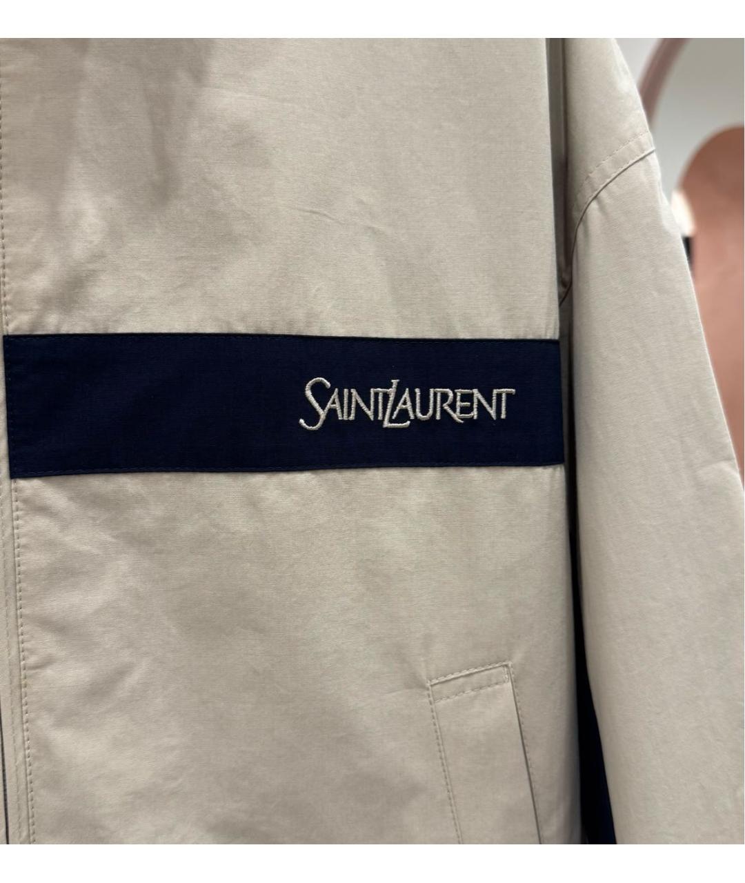 SAINT LAURENT Бежевая куртка, фото 2