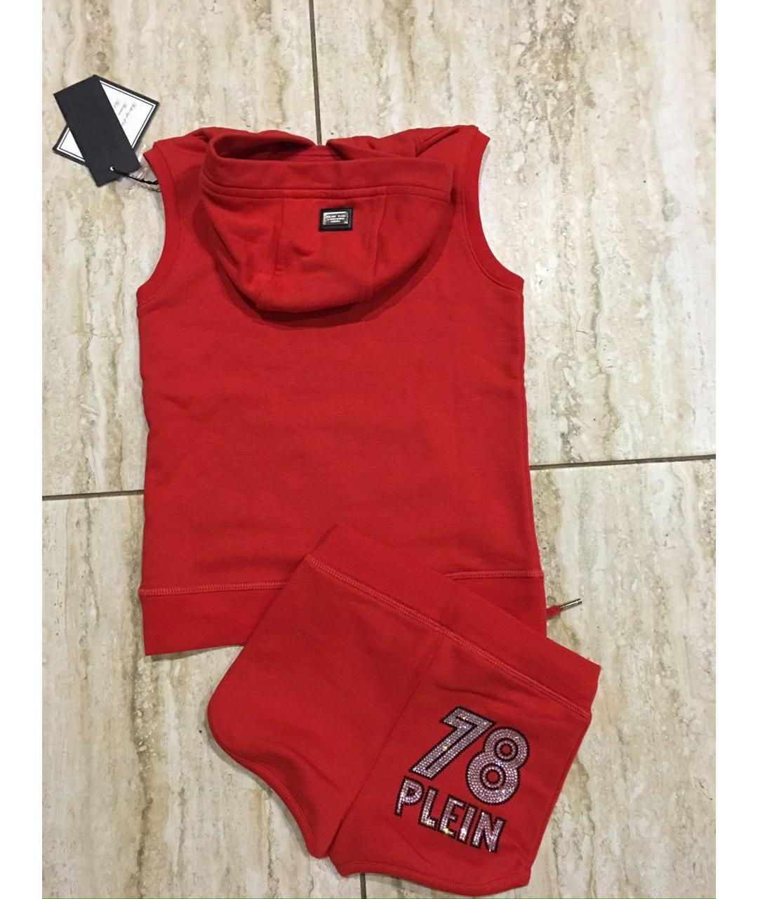 PHILIPP PLEIN Красный хлопковый комплект, фото 2
