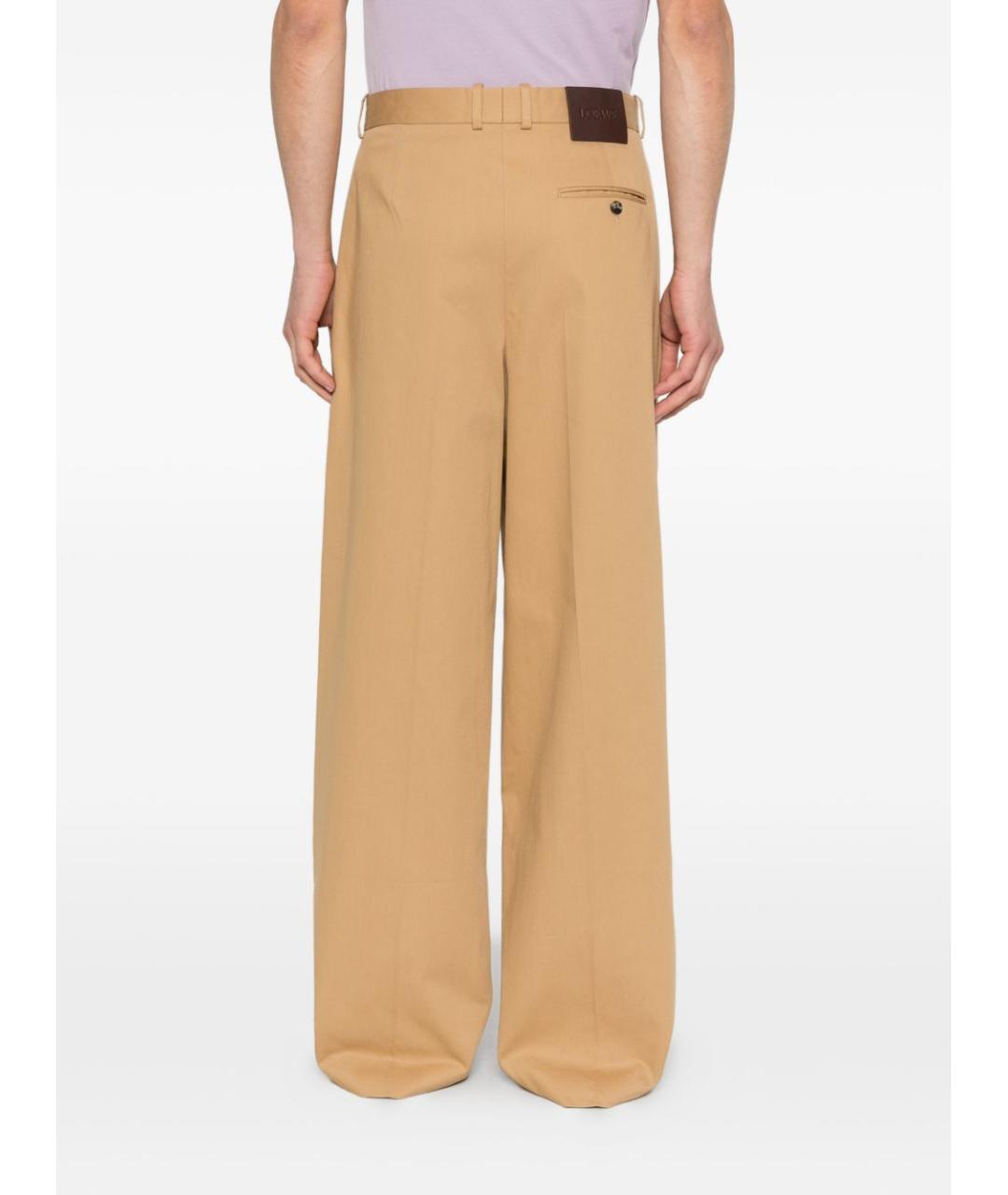 LOEWE Бежевые повседневные брюки, фото 3