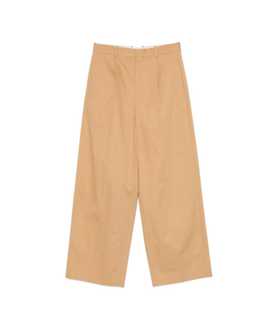 LOEWE Бежевые повседневные брюки, фото 1