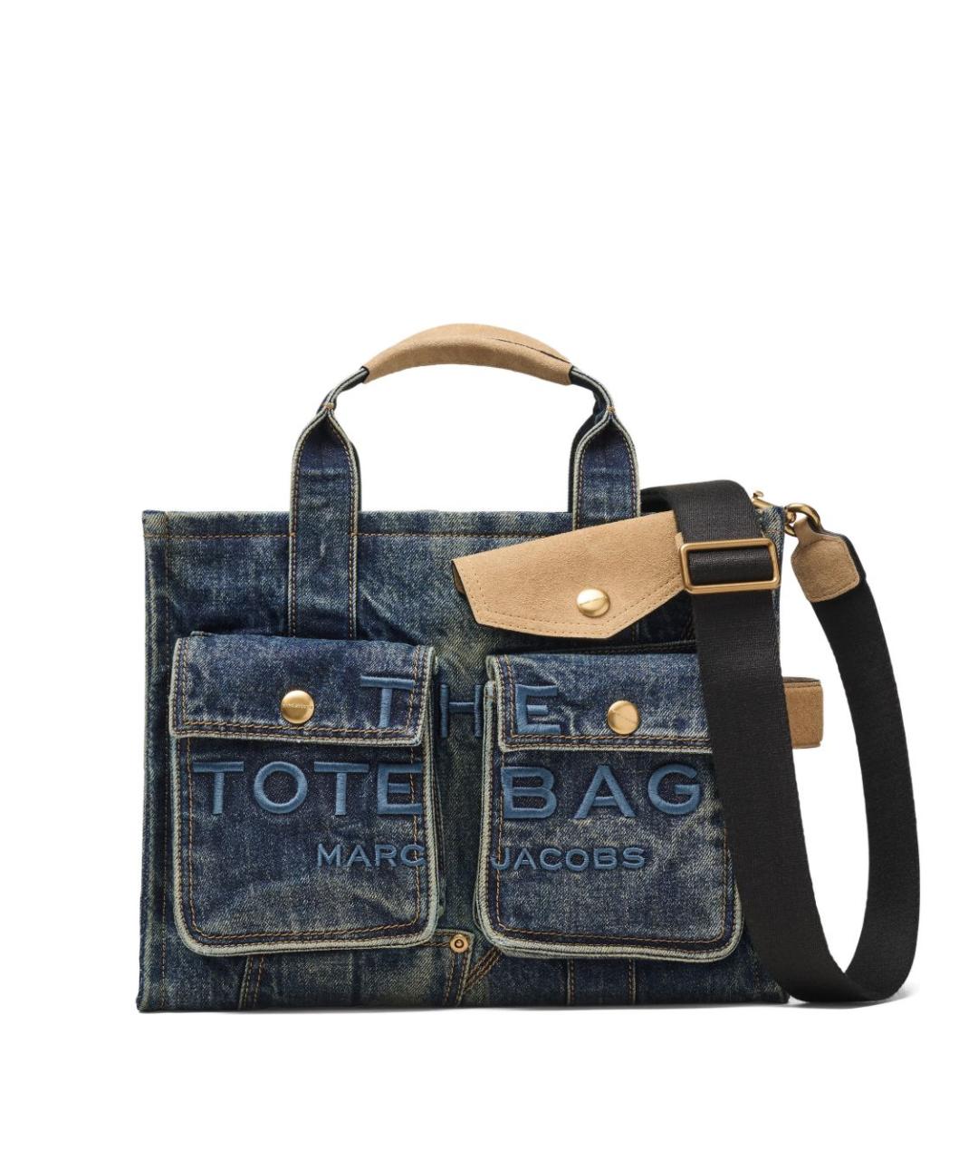 MARC JACOBS Синяя деним сумка тоут, фото 1