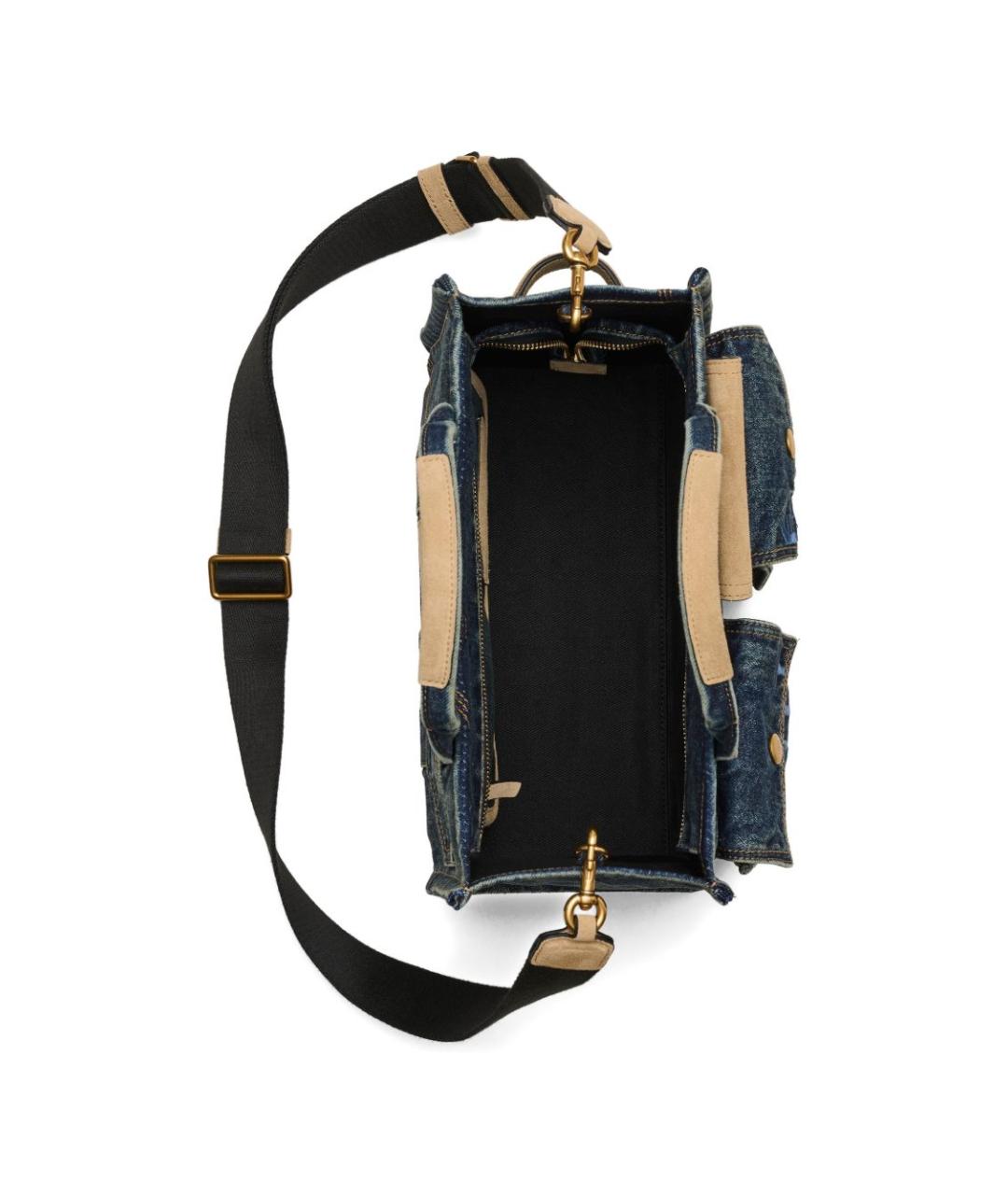 MARC JACOBS Синяя деним сумка тоут, фото 7