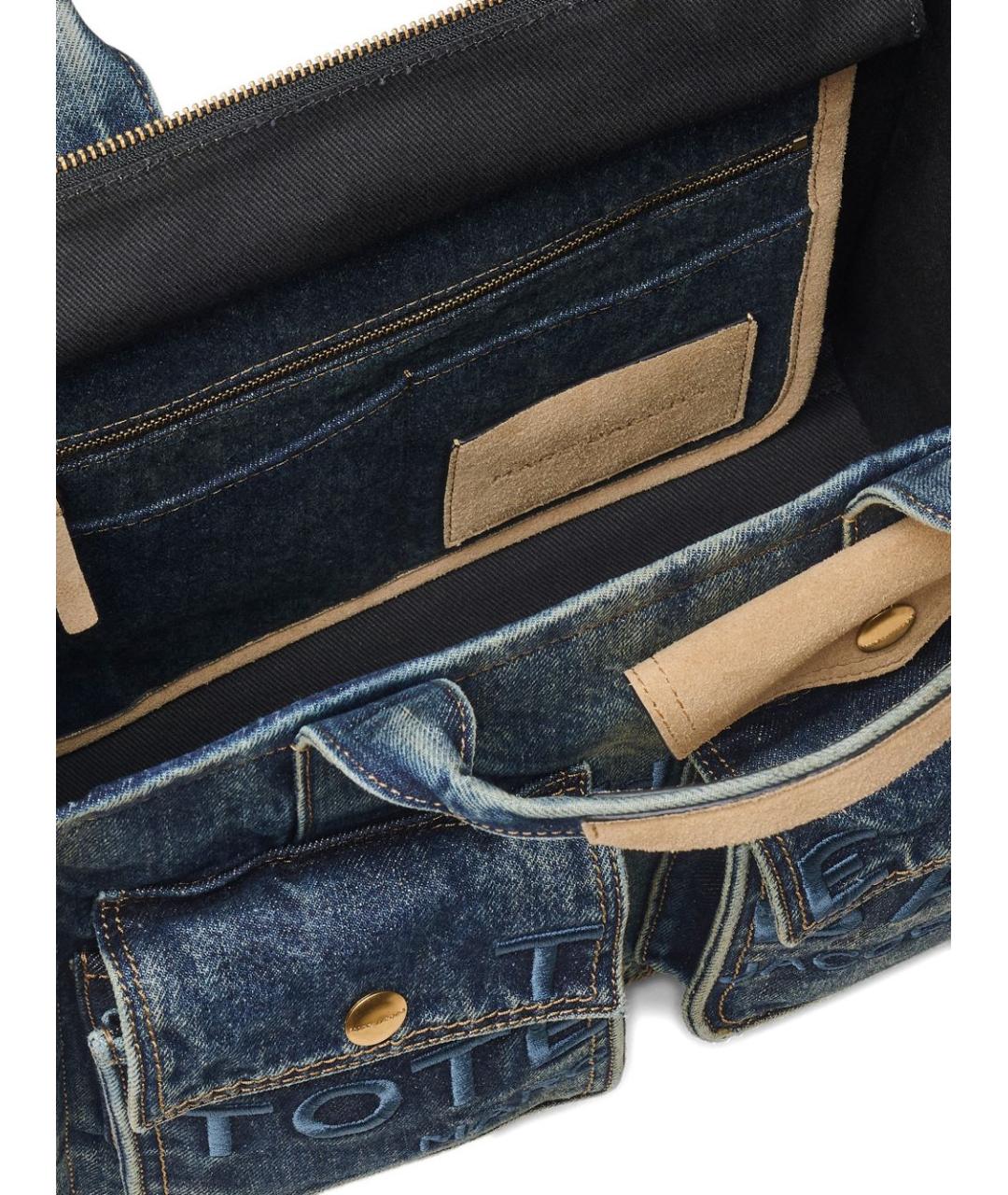 MARC JACOBS Синяя деним сумка тоут, фото 4