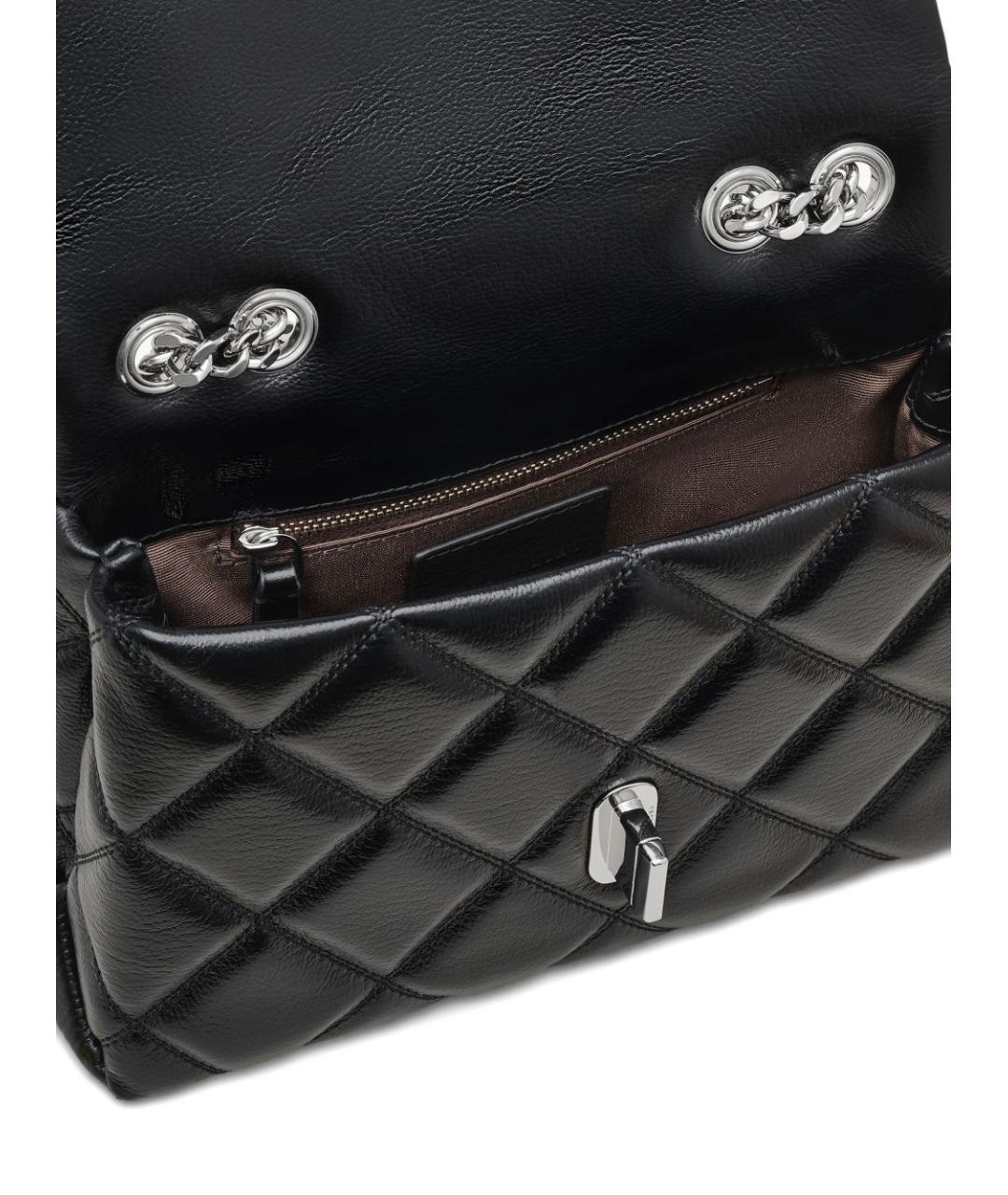 MARC JACOBS Черная кожаная сумка через плечо, фото 4