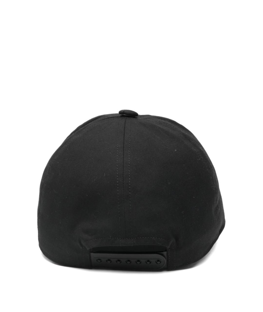RICK OWENS Черная хлопковая кепка, фото 2