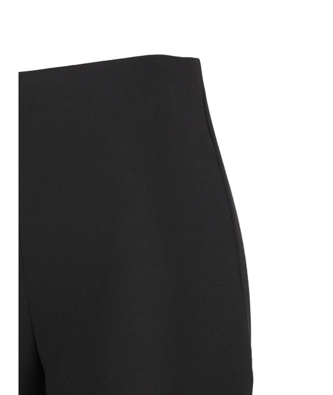 GUCCI Черные шерстяные прямые брюки, фото 3