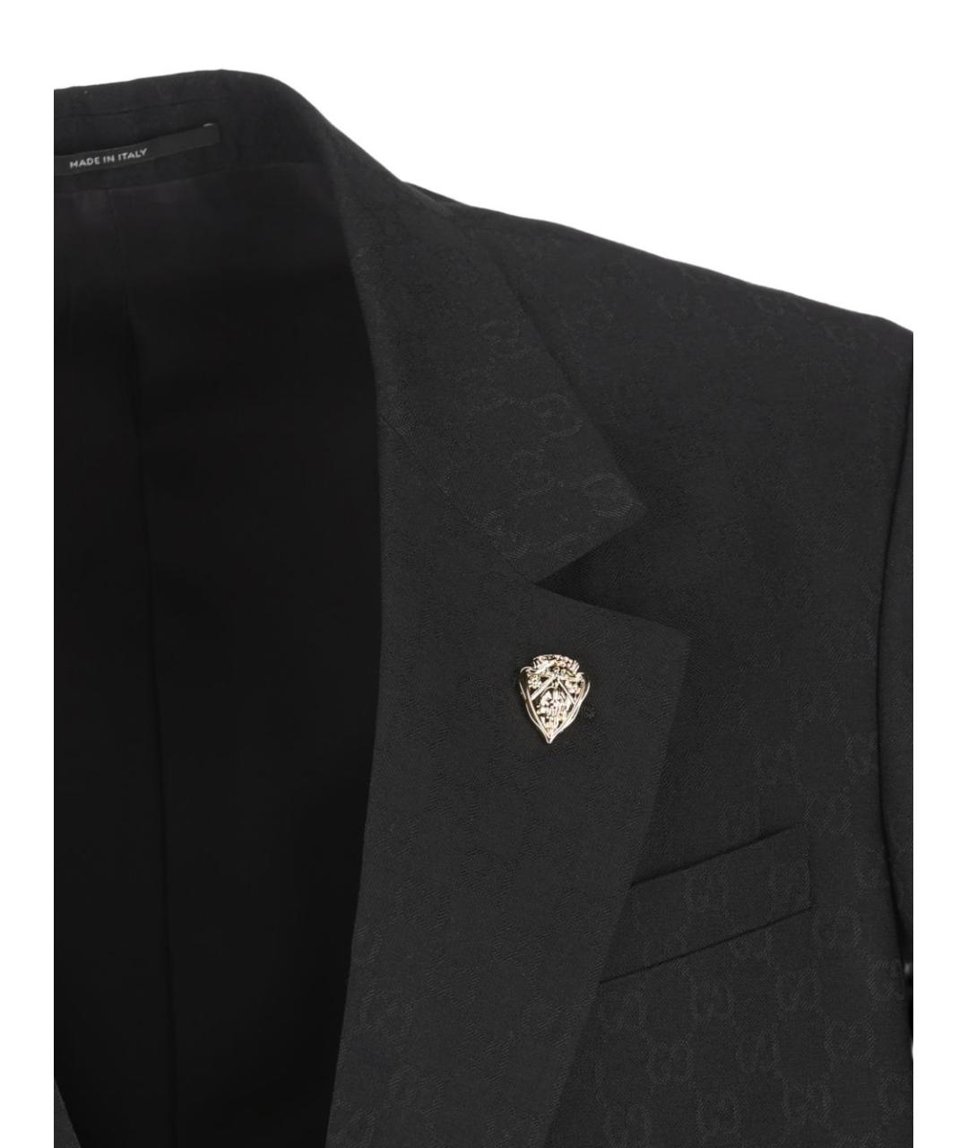 GUCCI Черный полиэстеровый пиджак, фото 4