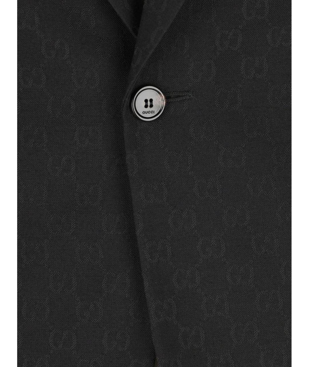 GUCCI Черный полиэстеровый пиджак, фото 2