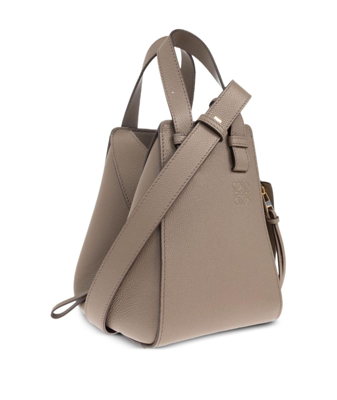 LOEWE Бежевая кожаная сумка тоут, фото 5