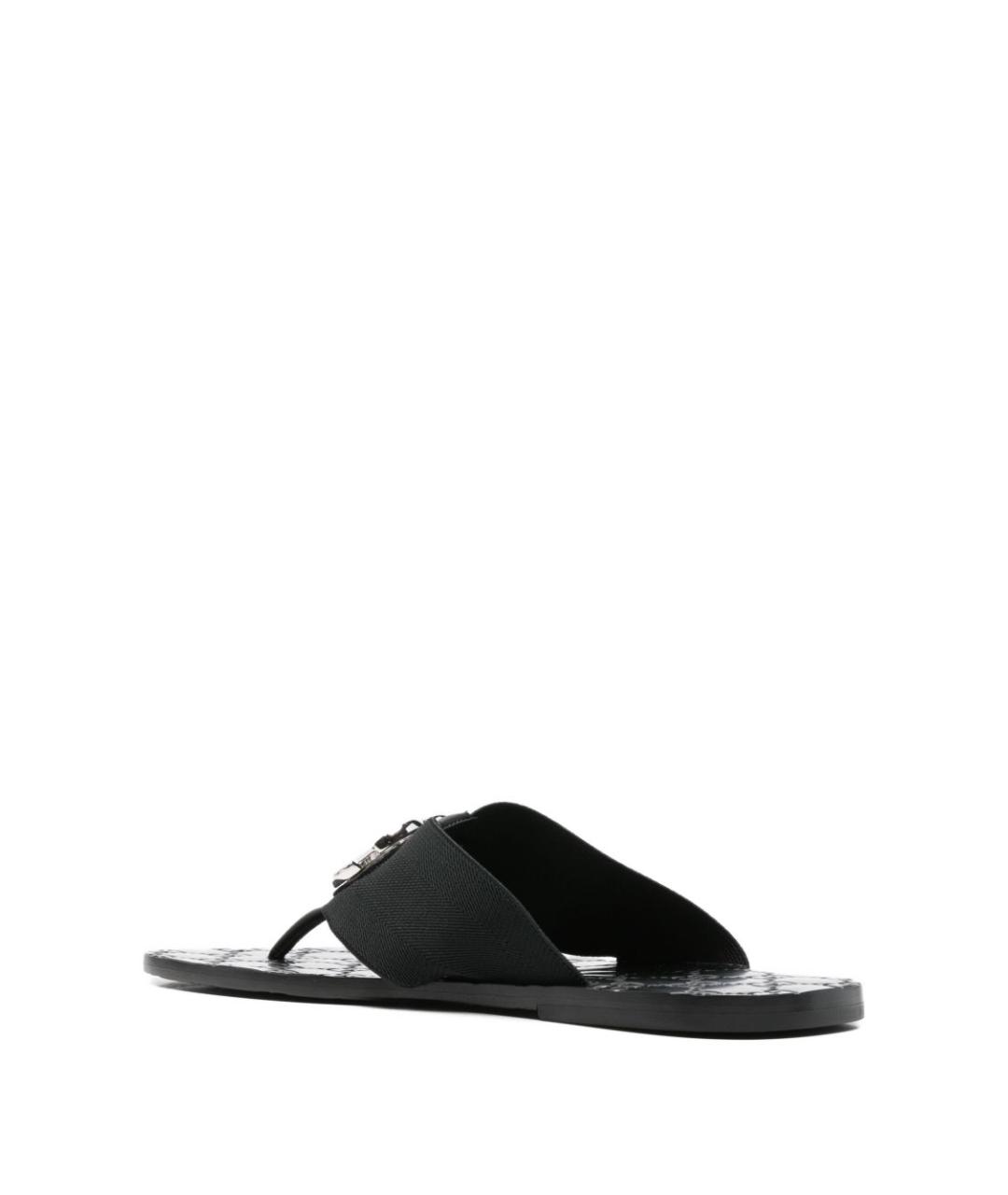 GUCCI Черные синтетические шлепанцы, фото 2