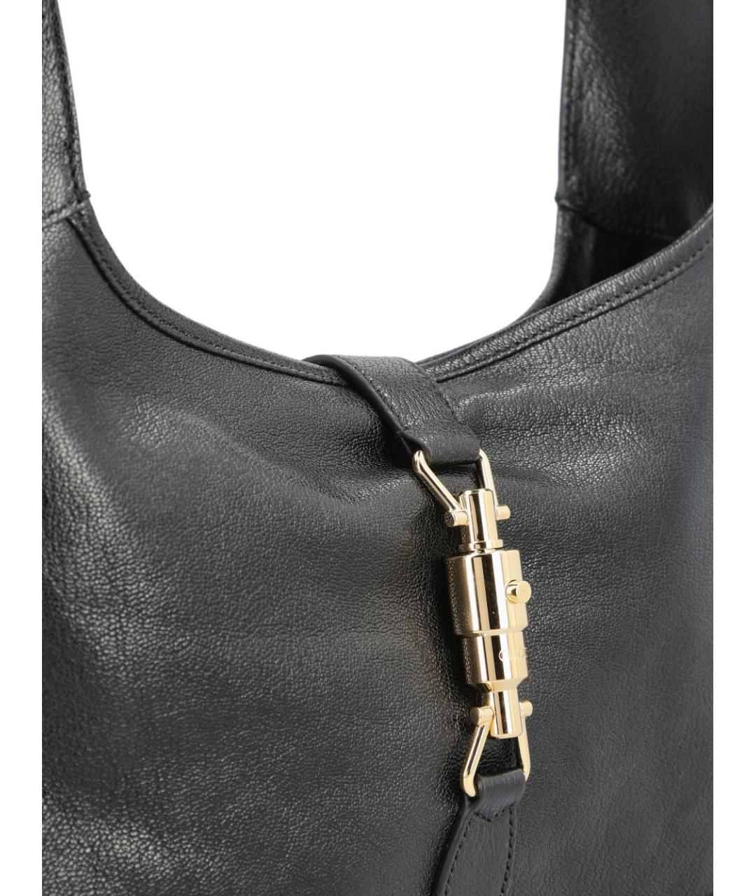 GUCCI Черная кожаная сумка через плечо, фото 4