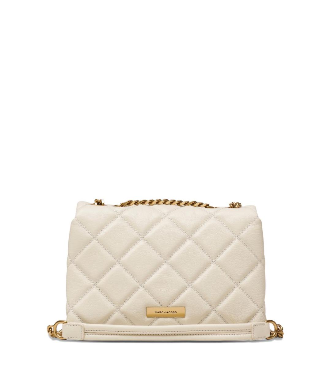 MARC JACOBS Белая кожаная сумка через плечо, фото 3