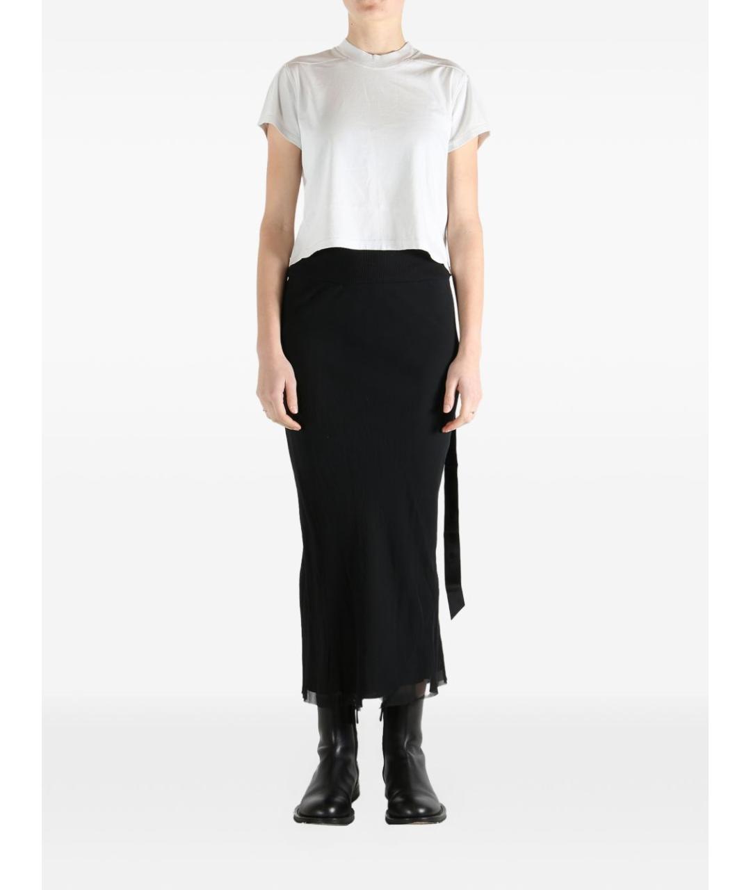 RICK OWENS DRKSHDW Белая хлопковая футболка, фото 4