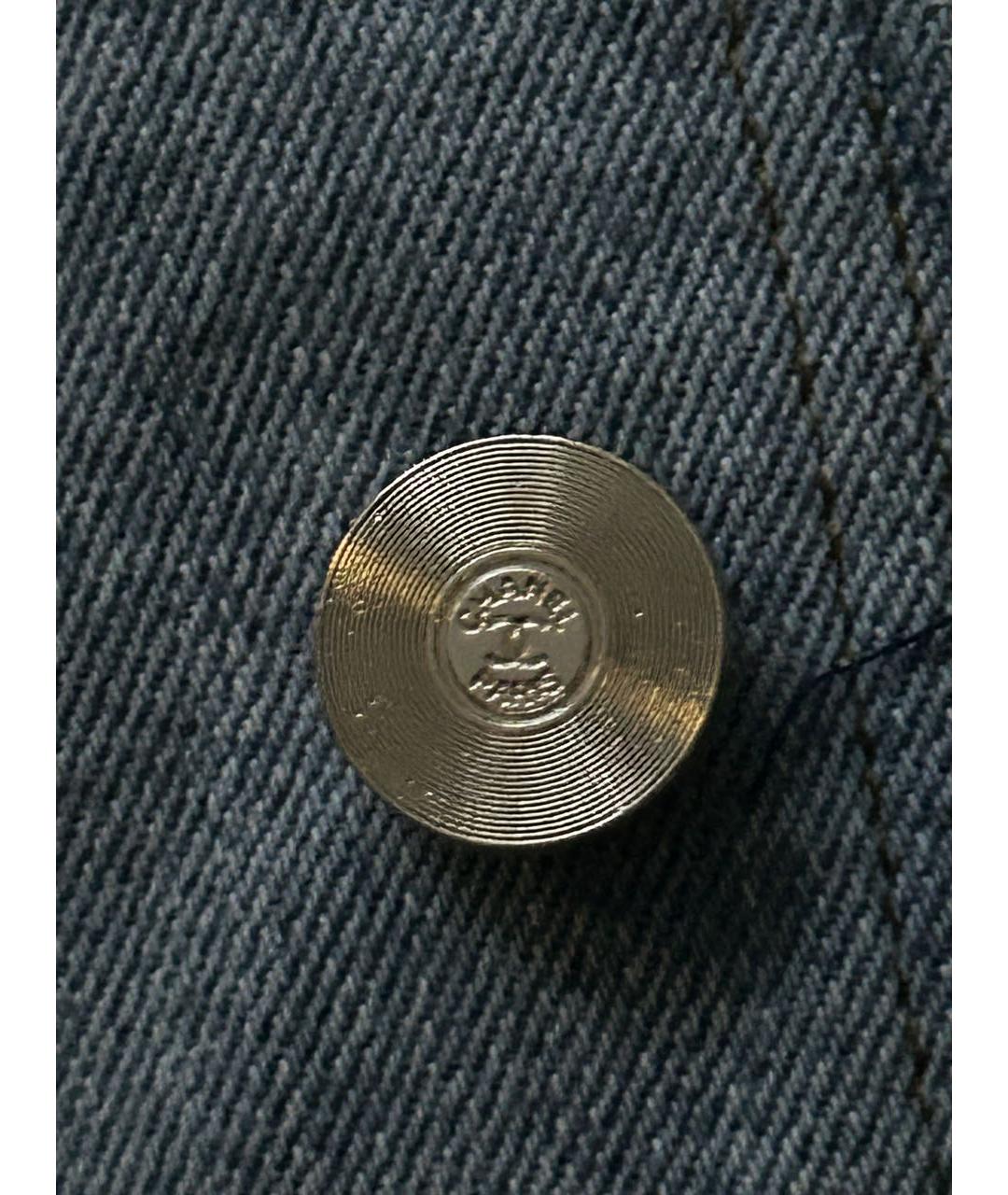 CHANEL Голубой хлопковый жакет/пиджак, фото 8