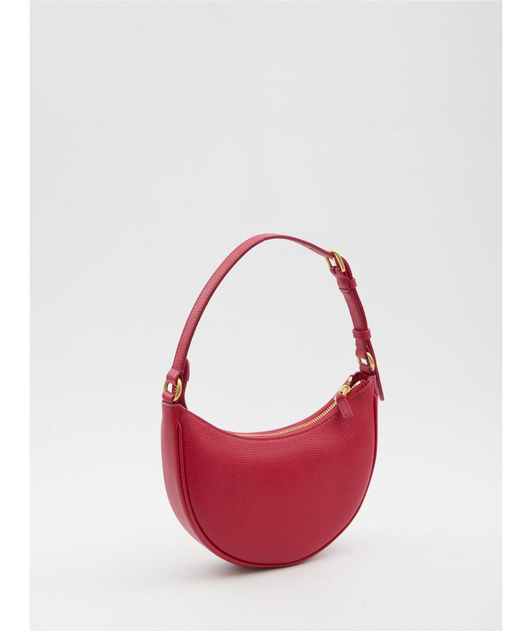 VALENTINO Красная кожаная сумка через плечо, фото 2