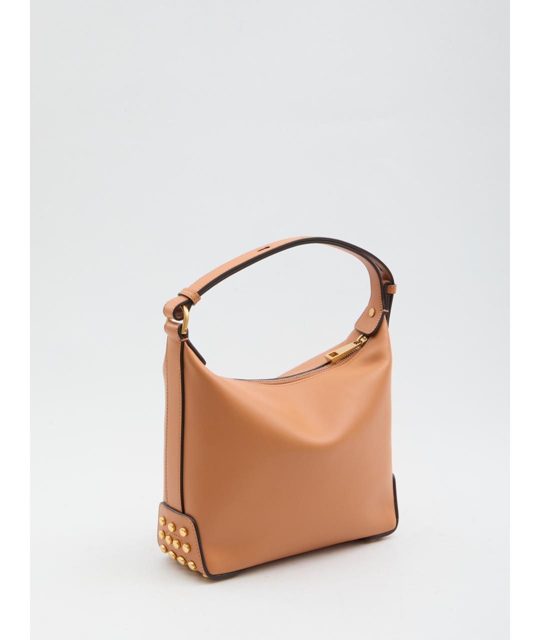 TOD'S Бежевая кожаная сумка через плечо, фото 2
