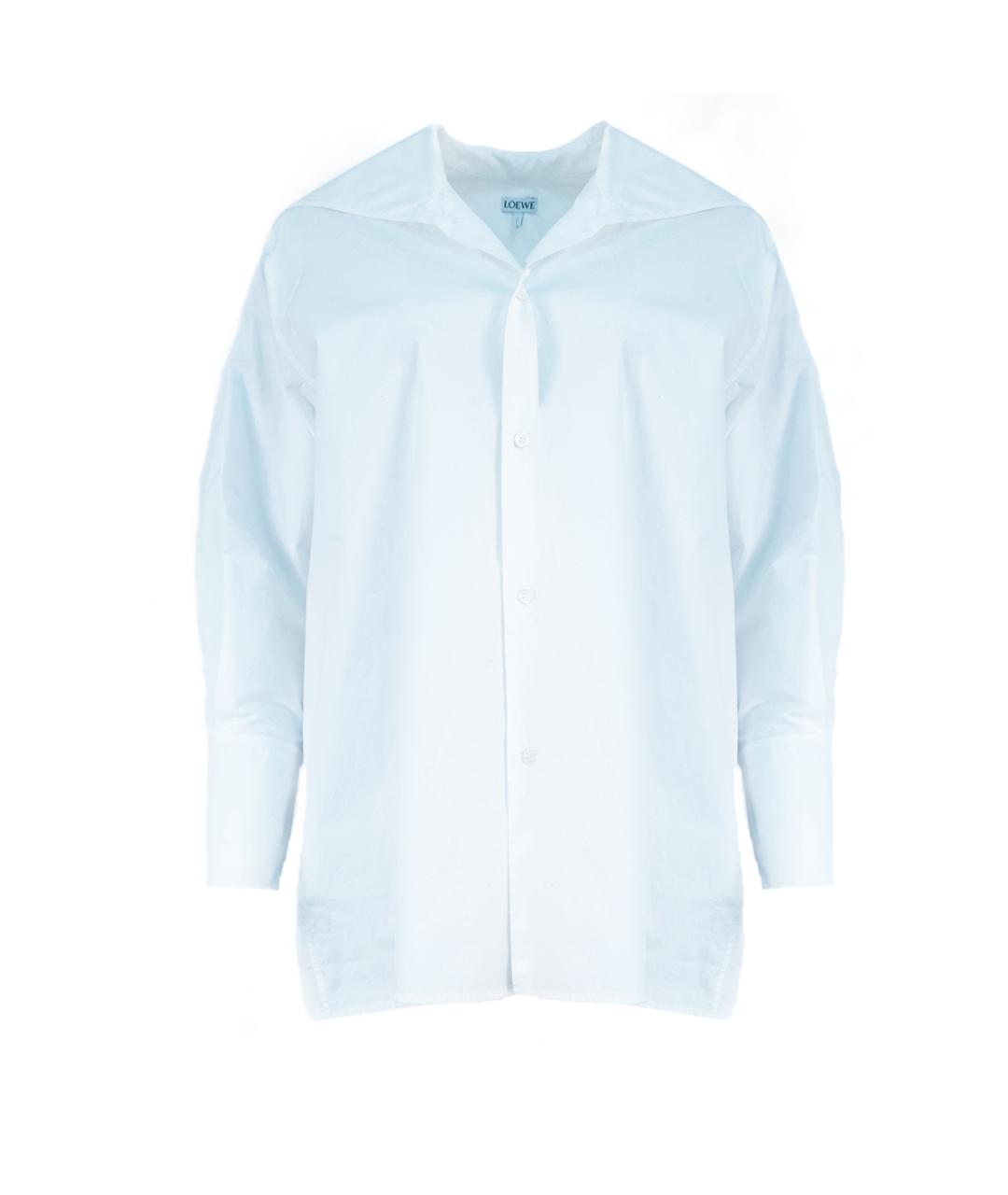 LOEWE Белая хлопковая рубашка, фото 1