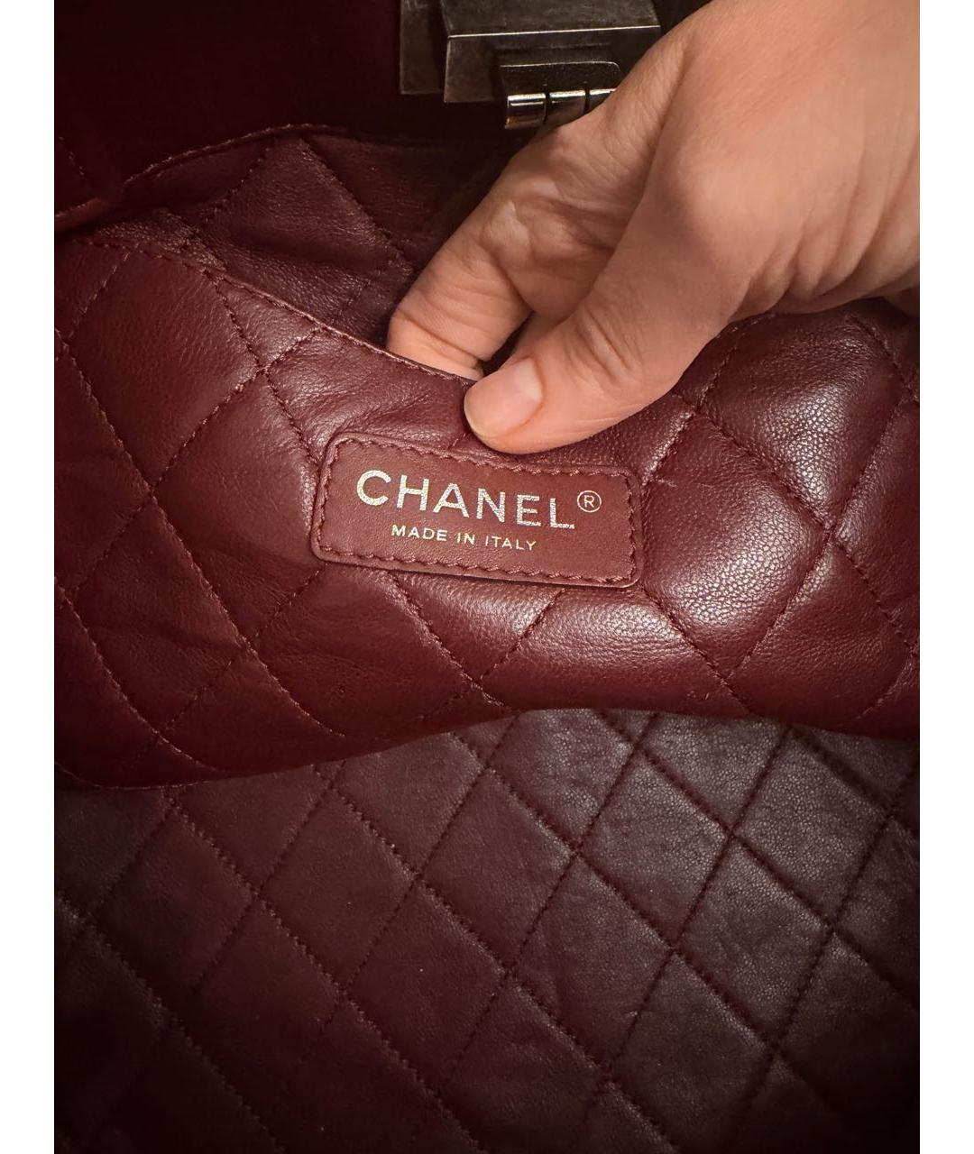 CHANEL Черная кожаная сумка тоут, фото 5