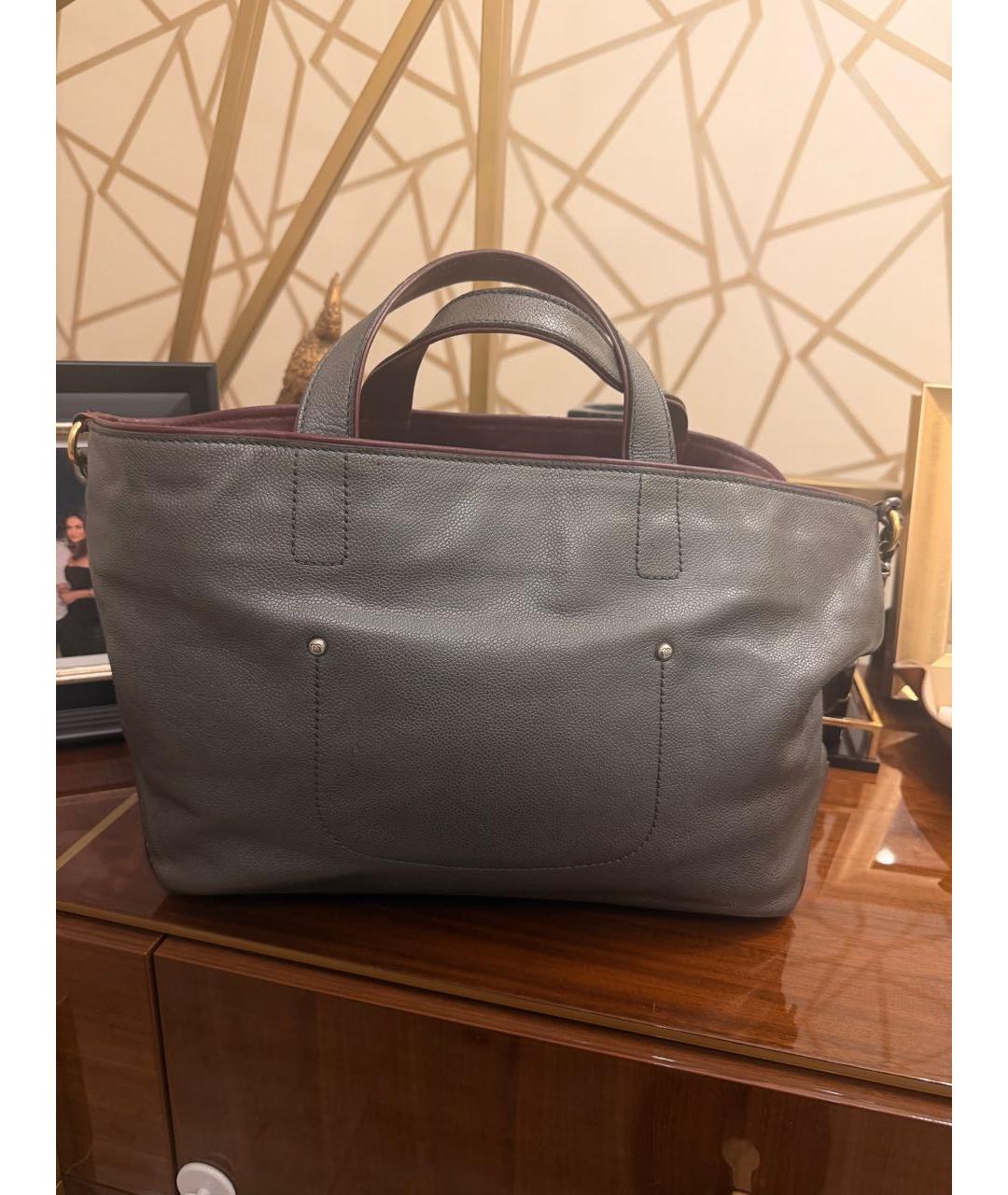 CHANEL Черная кожаная сумка тоут, фото 8