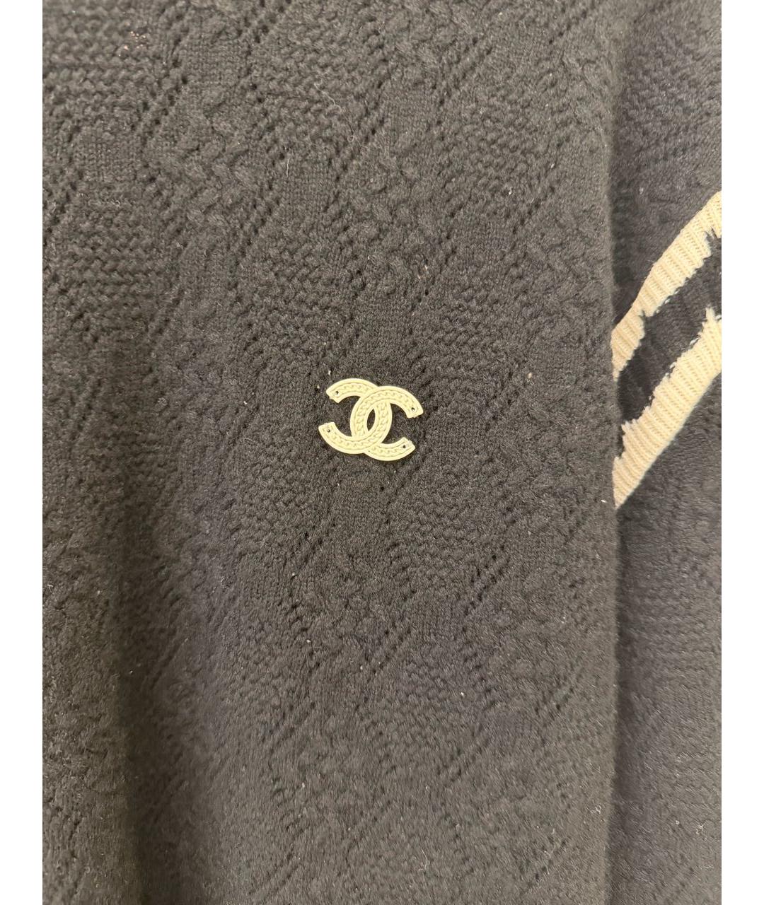 CHANEL Черный кашемировый джемпер / свитер, фото 2
