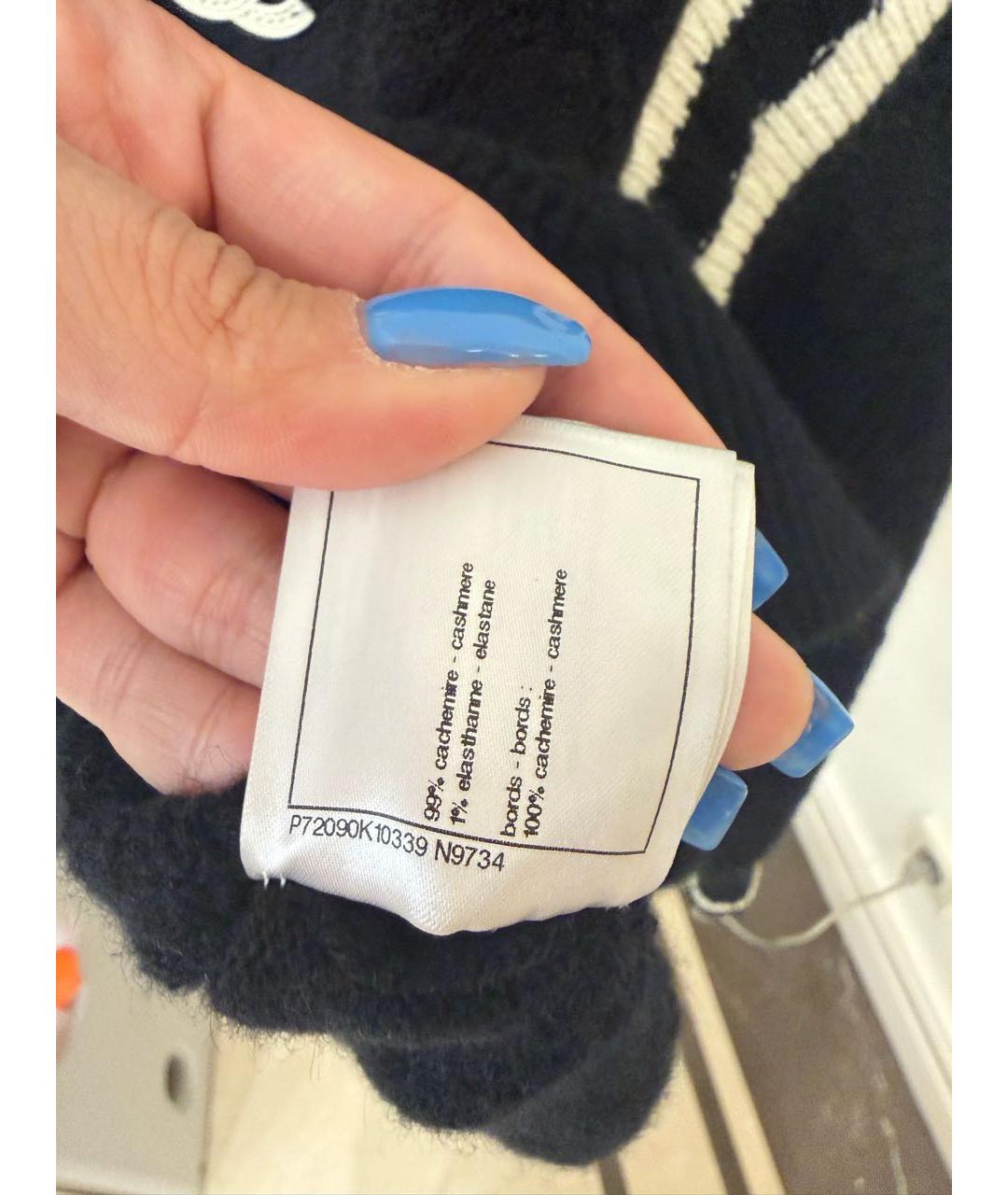 CHANEL Черный кашемировый джемпер / свитер, фото 8