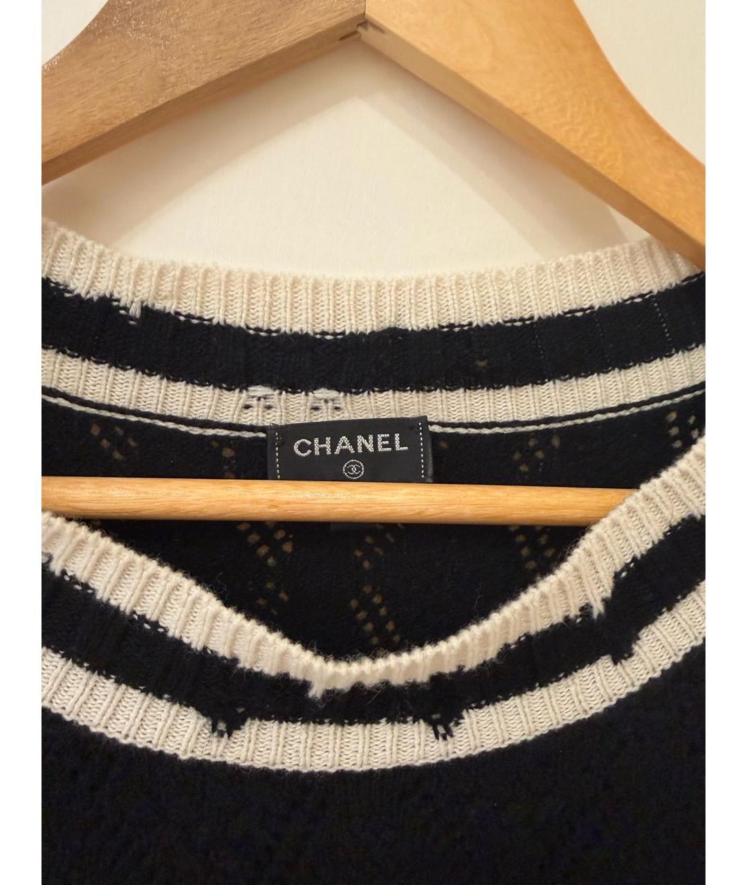 CHANEL Черный кашемировый джемпер / свитер, фото 6