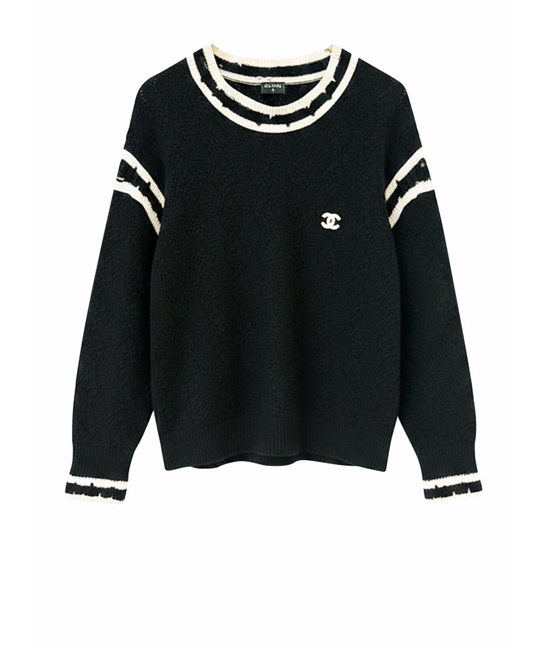 CHANEL Черный кашемировый джемпер / свитер, фото 10