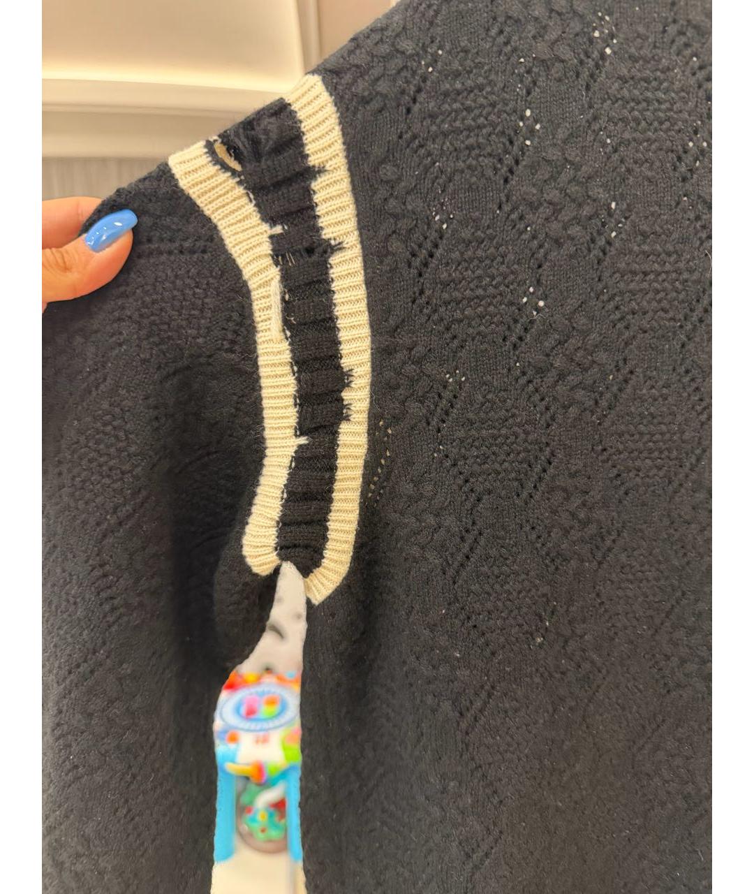 CHANEL Черный кашемировый джемпер / свитер, фото 4