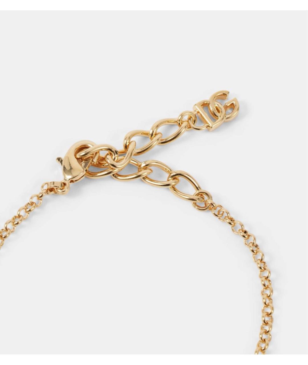 DOLCE&GABBANA Золотой металлический браслет, фото 2