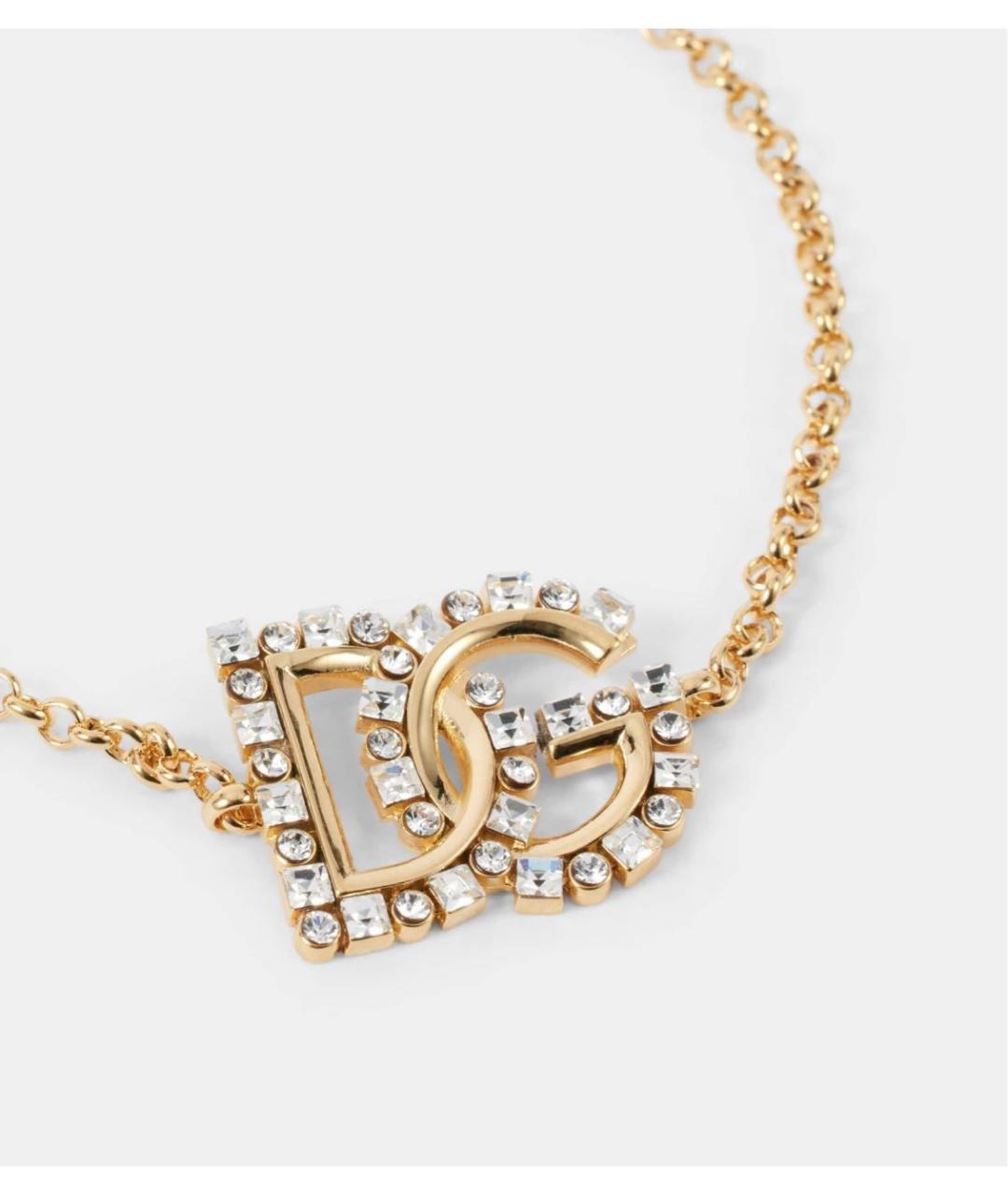 DOLCE&GABBANA Золотой металлический браслет, фото 4