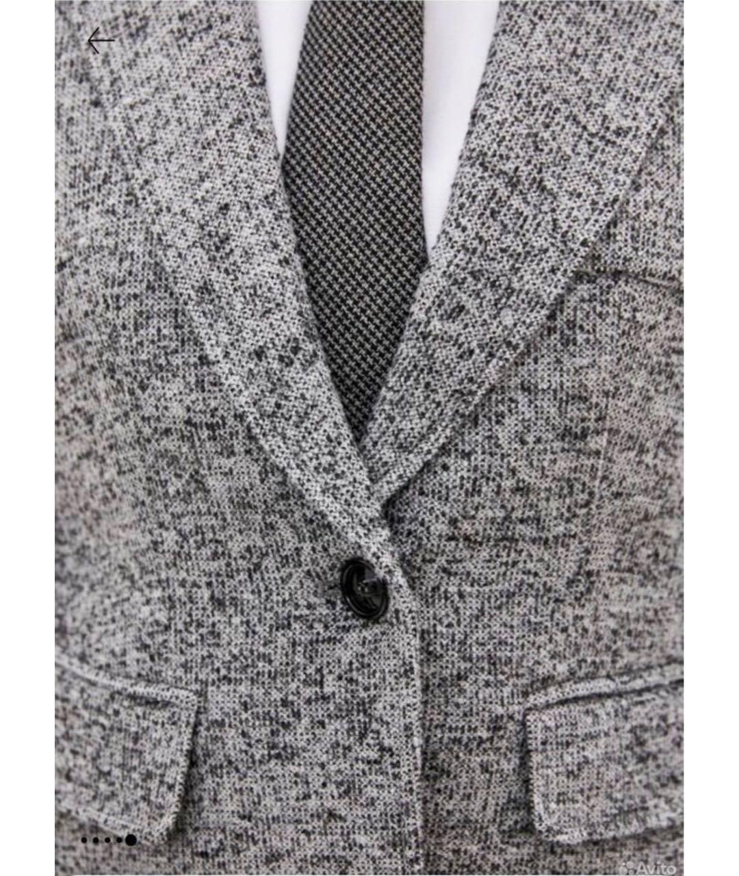 MAX&CO Серый шерстяной жакет/пиджак, фото 4