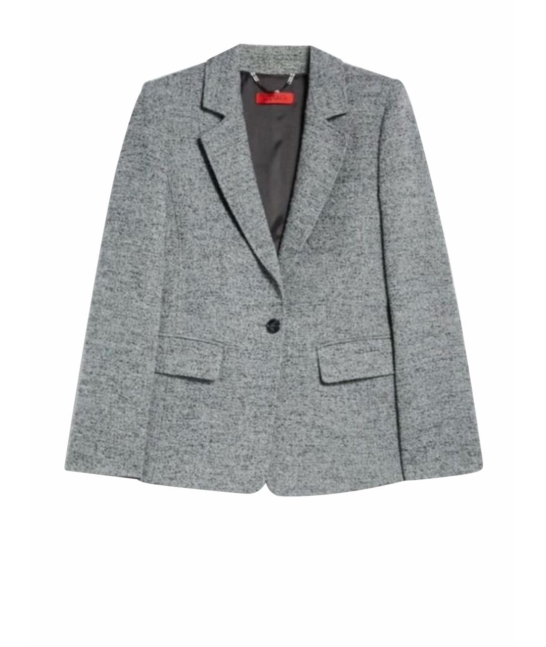 MAX&CO Серый шерстяной жакет/пиджак, фото 1