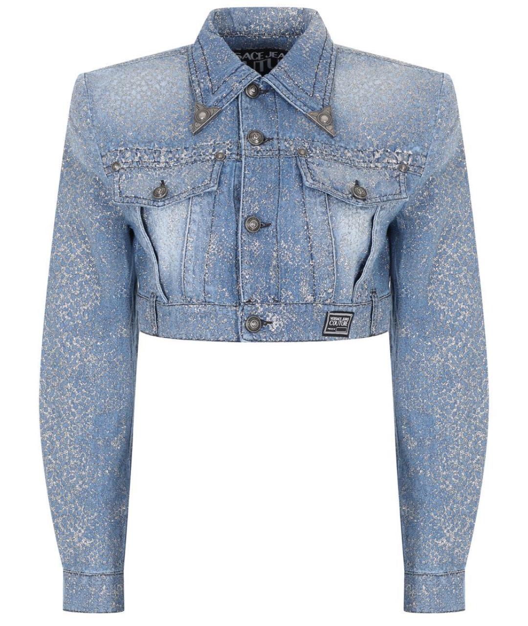 VERSACE JEANS COUTURE Голубая деним куртка, фото 5