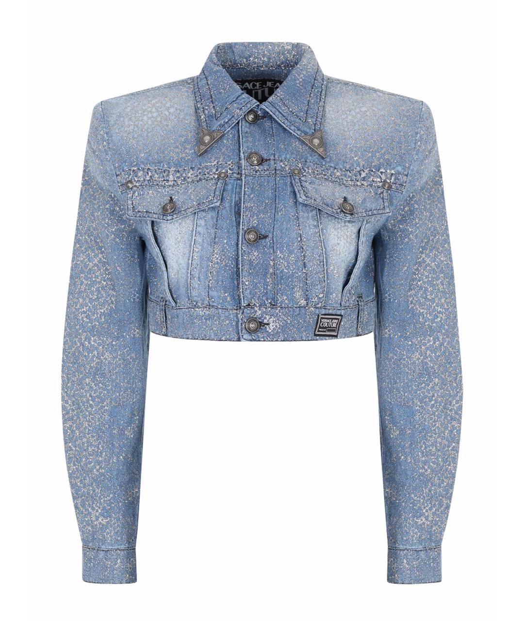 VERSACE JEANS COUTURE Голубая деним куртка, фото 1