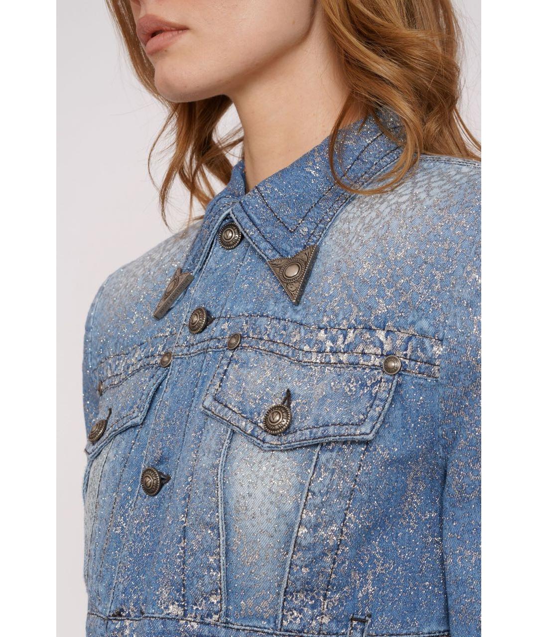 VERSACE JEANS COUTURE Голубая деним куртка, фото 4
