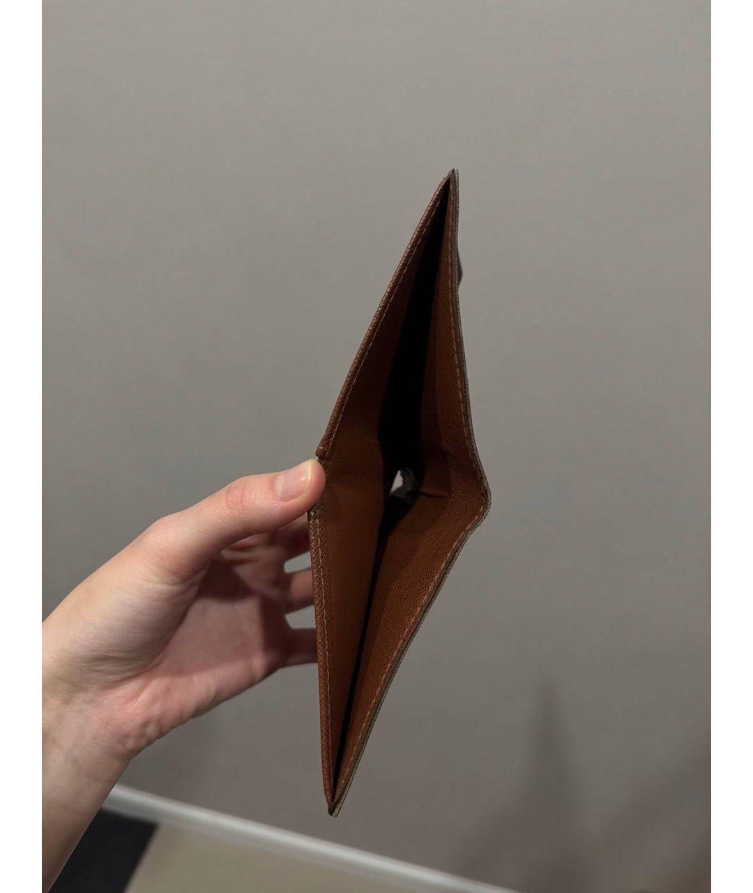 LOUIS VUITTON Коричневый кошелек, фото 3