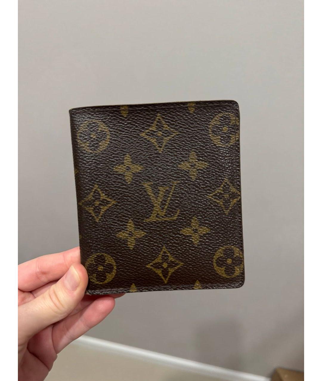 LOUIS VUITTON Коричневый кошелек, фото 4