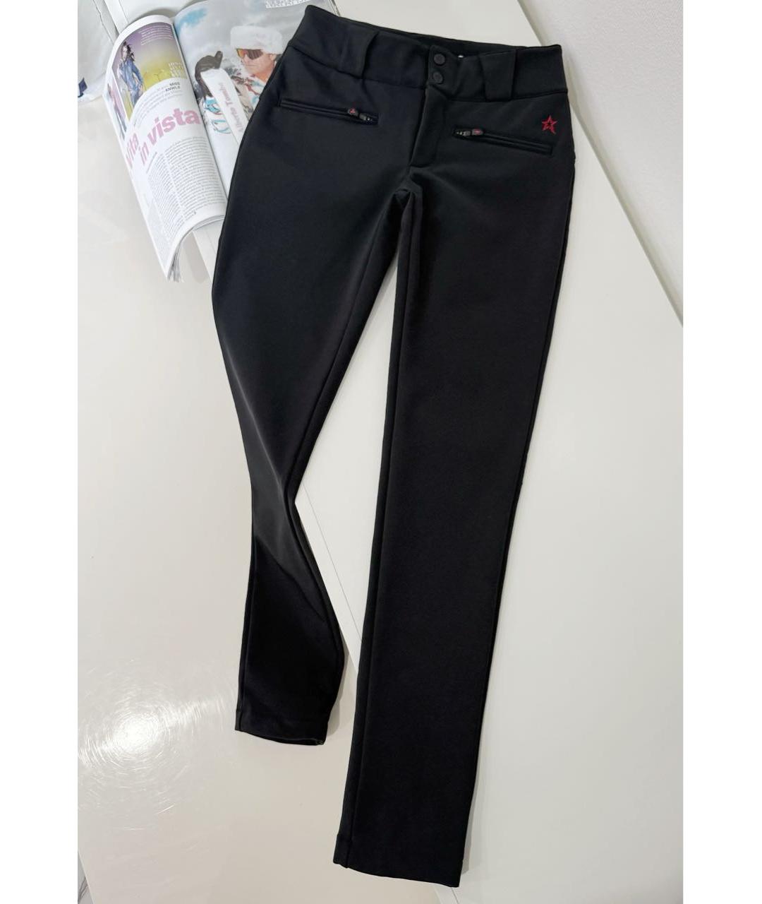 PERFECT MOMENT Черные полиуретановые брюки узкие, фото 2