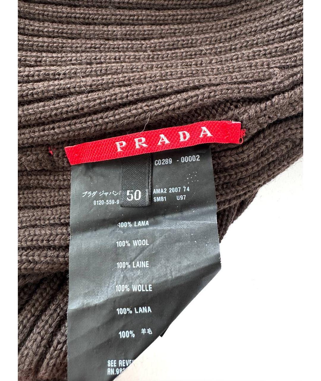 PRADA Коричневая шапка, фото 4