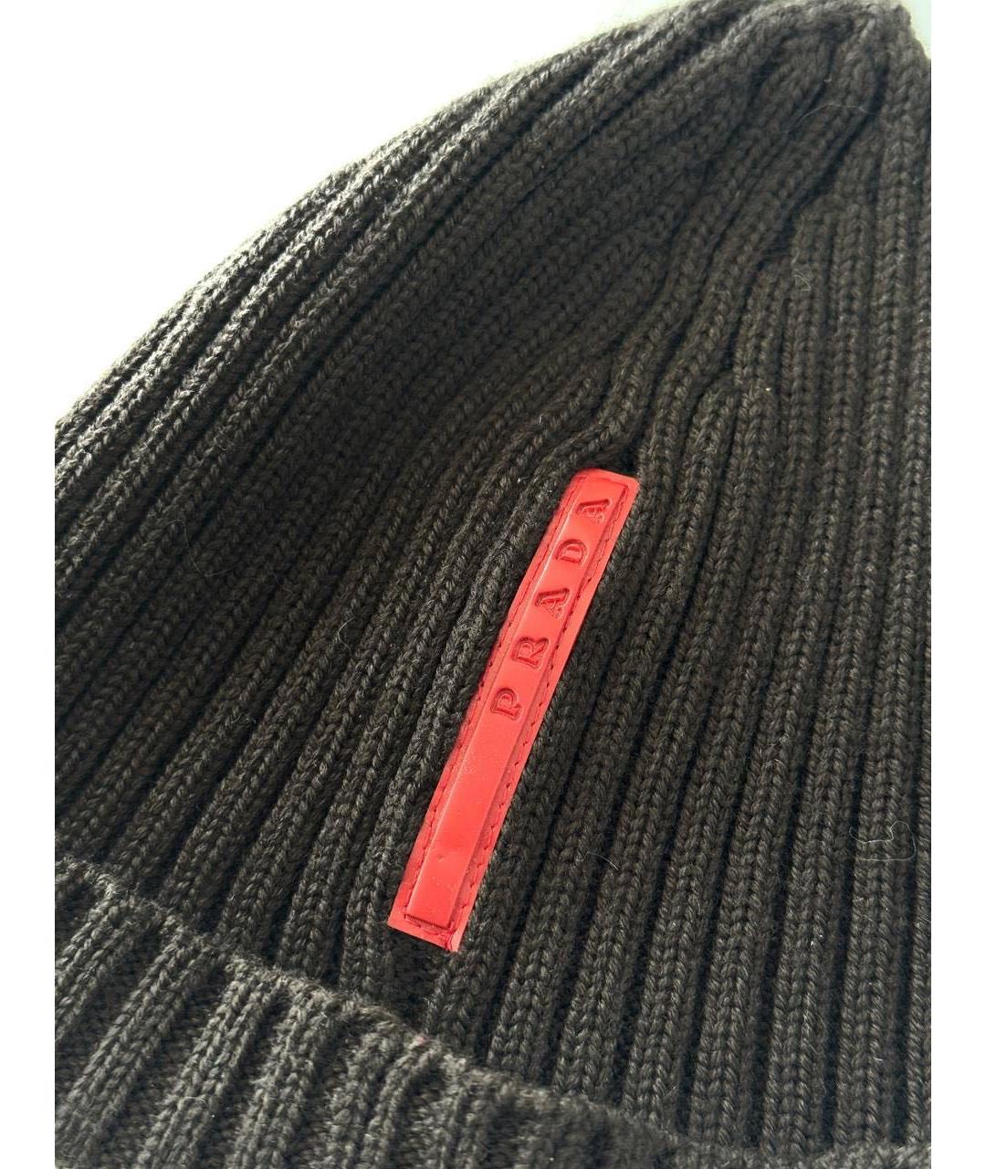 PRADA Коричневая шапка, фото 3