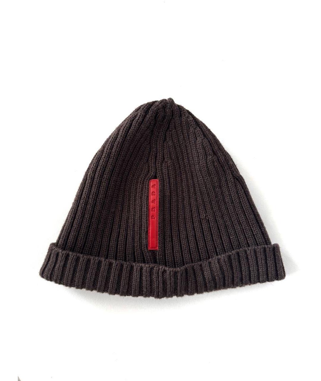 PRADA Коричневая шапка, фото 5