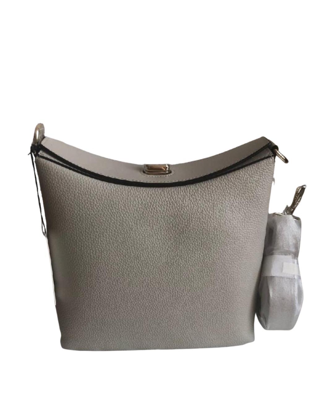 FURLA Серая кожаная сумка через плечо, фото 1